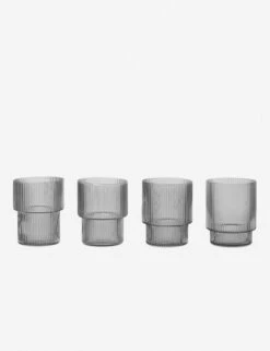 Ripple Glasses (Set Of 4) By Ferm Living -Home Furnishings Store 100127 112