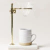 Brass & Marble Pour Over Stand By Farmhouse Pottery