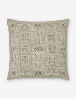 Azra Indoor / Outdoor Pillow By Sunbrella For Lulu And Georgia -Home Furnishings Store AzraOutdoorPillow CadetGreen A0655706B 1462