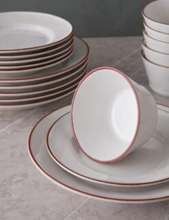 Beja Dinnnerware 18-Piece Set By Costa Nova -Home Furnishings Store Beja Dinnnerware 18 Piece Set by Costa Nova Red 13788