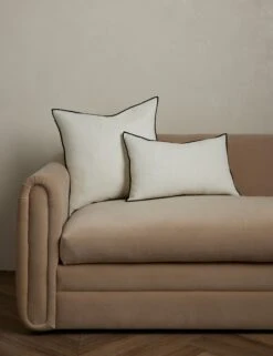 Carys Contrast Linen Pillow -Home Furnishings Store CarysContrastLinenPillowSiblings ivory black Studio Lifestyle3 6b9ea53d 0838 4da4 94e4 5edd1b01ad0d
