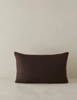 Carys Contrast Linen Pillow -Home Furnishings Store CarysContrastLinenPillow Chocolate Brick Lumbar A0656772 4578 Product