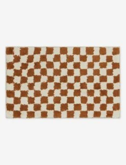 Checkerboard Bath Mat By Sarah Sherman Samuel 16 Checkerboard Bath Mat By Sarah Sherman Samuel -Home Furnishings Store CheckerboardBathMatbySarahShermanSamuel Umber 21 x34 A0656925 5148