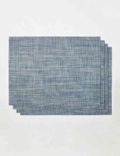 Mini Basketweave Rectangle Placemat (Set Of 4) By Chilewich 18 Mini Basketweave Rectangle Placemat (Set Of 4) By Chilewich -Home Furnishings Store ChilewichMiniBasketweaveRectanglePlacemat Chambray Setof4
