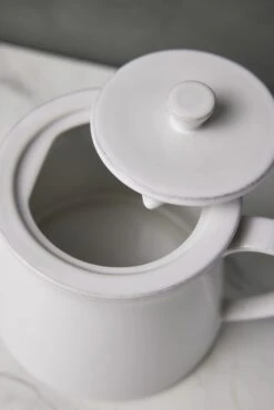 Friso Tea Pot, White By Costa Nova -Home Furnishings Store CostaNovaFrisoTeaPot White 0194