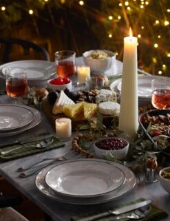 Beja Dinnnerware 18-Piece Set By Costa Nova -Home Furnishings Store DiningOverhead2 15637 StarryVersion SITECROP dd1ce44d ec10 464a a580 97a399f7e904