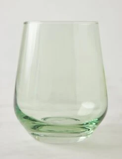 Stemless Wine Glass (Set Of 2) By Estelle Colored Glass -Home Furnishings Store EstelleColoredGlassStemlessWineGlass MINT Setof2 3