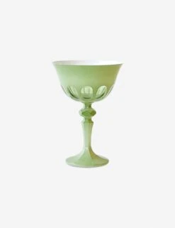 Rialto Coupe Glass (Set Of 2) -Home Furnishings Store GCO01 PSGRialtoGlassCoupePaleSageSet2 2