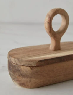 Gibson Divided Container With Lid -Home Furnishings Store GibsonDividedAcaciaWoodContainerwithLid 14470