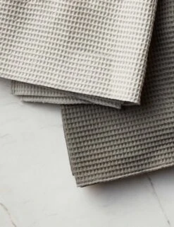 Essential Waffle Dish Towels (Set Of 2) By Hawkins New York -Home Furnishings Store HawkinsNewYorkEssentialS 2WaffleDishTowels LtGrey DrkGrey a0168c6b 83d3 4a8d 92f4 aa00a6f77b3e