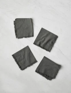 Essential Cotton Cocktail Napkins (Set Of 4) By Hawkins New York -Home Furnishings Store HawkinsNewYorkEssentialSetof4CottonCocktailNapkins Grey 6229 3b5acde5 bc7b 40e5 9167 15e7ffabba21