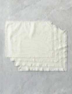 Essential Cotton Placemats (Set Of 4) By Hawkins New York -Home Furnishings Store HawkinsNewYorkEssentialSetof4CottonPlacemats Ivory 0952