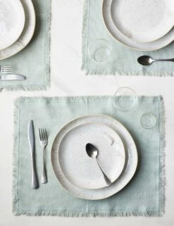 Essential Cotton Placemats (Set Of 4) By Hawkins New York -Home Furnishings Store HawkinsNewYorkEssentialSetof4CottonPlacemats Sky 6351