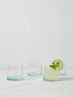Recycled Glass Tumbler (Set Of 4) By Hawkins New York -Home Furnishings Store HawkinsNewYorkRecycledGlassTumbler Medium Setof4 2921