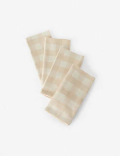 Gingham Napkins (Set Of 4) By Heather Taylor Home -Home Furnishings Store HeatherTaylorHomeGinghamNapkins setof4 Cream 7668 5e8d677d e633 4dd3 b46c 1f23a8722774