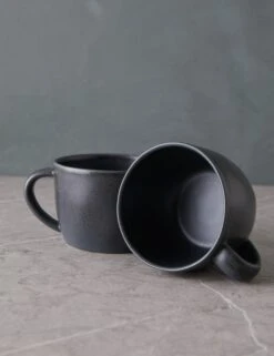 Livia Mug (Set Of 2) By Costa Nova -Home Furnishings Store LiviaMug Setof2 byCasafina Black L0467327 2027