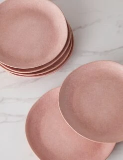 Livia Salad / Dessert Plate (Set Of 6) By Costa Nova -Home Furnishings Store LiviaSaladPlate Setof6 byCasafina Rose L0467310 2197