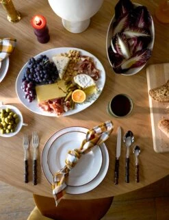 Shapeshifter Appetizer Plate (Set Of 4) By Sarah Sherman Samuel -Home Furnishings Store Lulu and Georgia HolidayDiningOverhead60 Site Crop Lifestyle 2e713c9b 7da3 410f a2c5 fae3cf6a09c3