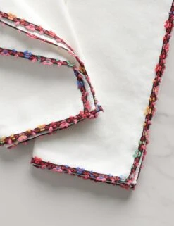 Fleur De Blanc Napkins (Set Of 4) By Atelier Saucier 5 Fleur De Blanc Napkins (Set Of 4) By Atelier Saucier -Home Furnishings Store Lulu and Georgia JubileePlaidCocktailNapkins Setof4 byAtelierSaucier A0657293 Product 0648