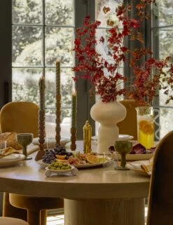 Atlas Brass Pepper Mill -Home Furnishings Store Lulu and Georgia DiningRoom1 Holiday 319 Site Crop Holiday Tabletop Lifestyle 8b4822cc 750c 4d3a 91e8 f8a63def48b1