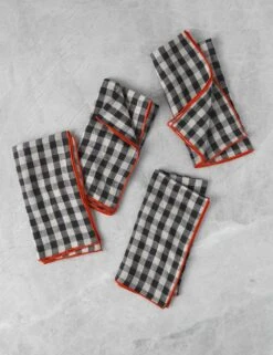 Linen Napkins (Set Of 4) By MADRE -Home Furnishings Store MADRELinenNapkins Legum Medium Setof4 4725