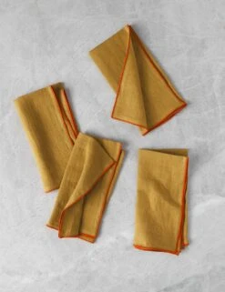 Linen Napkins (Set Of 4) By MADRE -Home Furnishings Store MADRELinenNapkins Tamarindo Medium Setof4 4739
