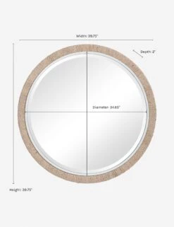 Tahiti Round Mirror -Home Furnishings Store MIR 21413 09668 dims