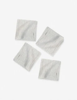 Mendocino Napkins (Set Of 4) By Pom Pom At Home 6 Mendocino Napkins (Set Of 4) By Pom Pom At Home -Home Furnishings Store Mendocino Light Grey copy