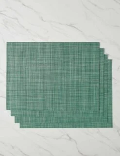 Mini Basketweave Rectangle Placemat (Set Of 4) By Chilewich 23 Mini Basketweave Rectangle Placemat (Set Of 4) By Chilewich -Home Furnishings Store MiniBasketweaveRectanglePlacemats Ivy A0656936 Product