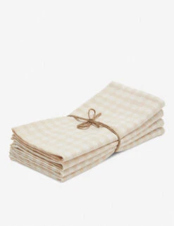 Mini Gingham Napkins (Set Of 4) By Heather Taylor Home -Home Furnishings Store NAP MGIN CRM Mini Gingham Cream Napkins 3 1 5cd33ca4 cdcb 4adb 9795 7c270e30101c