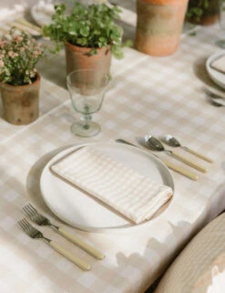 Mini Gingham Napkins (Set Of 4) By Heather Taylor Home -Home Furnishings Store NAP MGIN CRM Mini Gingham Cream Styled 29 1 b9c817f3 ae07 4ea0 985b 5c074be796bc