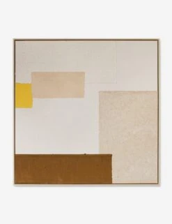 Patchwork Copper + Yellow Wall Art By Visual Contrast