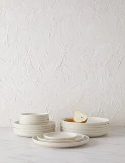 Pacifica Plate Set (18-Pieces) By Casafina (Dinner + Salad + Bread) -Home Furnishings Store PacificaDinnerware 18 PieceSet byCasafina withCerealBowl Vanilla L0467268 2245