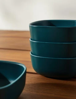 Pia Small Bowl (Set Of 4) By Ekobo -Home Furnishings Store PiaSmallBowl BlueAbyss Setof4 3896