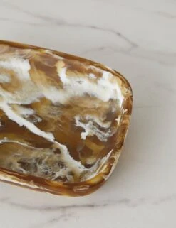 Rectangular Platter By Atlawa -Home Furnishings Store RectangularPlatter 5.9x8.2x1.6 Horn 15157