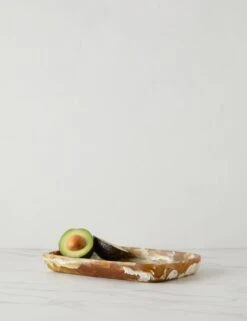 Rectangular Platter By Atlawa -Home Furnishings Store RectangularPlatter 6.7x10x1.2 Horn 15165