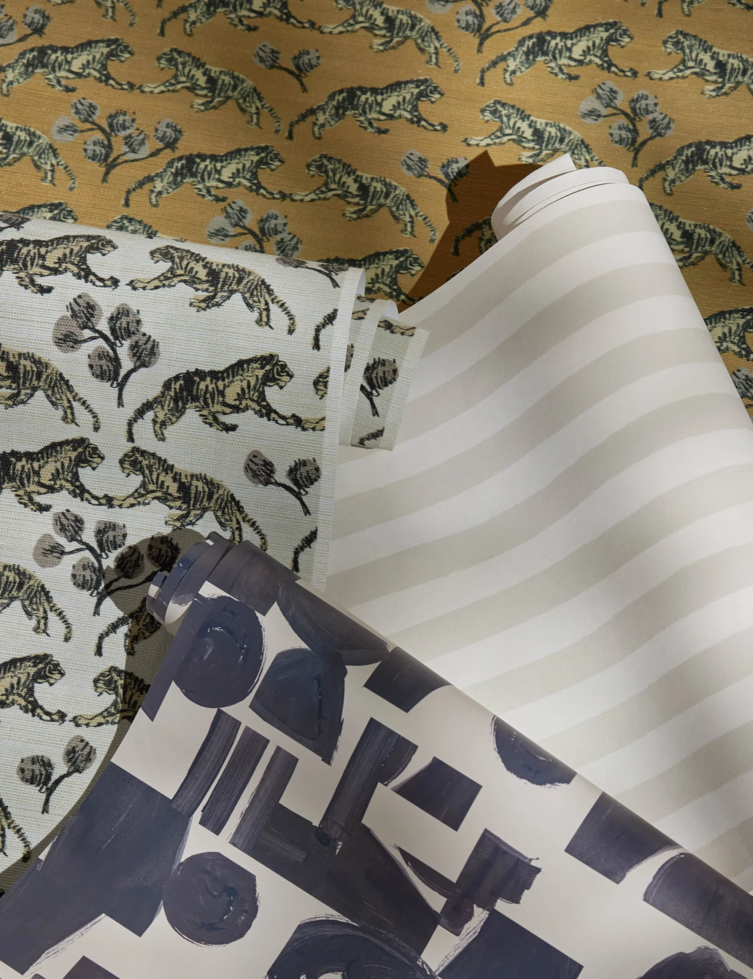 Painted Stripe Wallpaper By Sarah Sherman Samuel 3 Painted Stripe Wallpaper By Sarah Sherman Samuel - Image 3