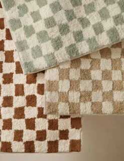 Checkerboard Bath Mat By Sarah Sherman Samuel 27 Checkerboard Bath Mat By Sarah Sherman Samuel -Home Furnishings Store SSSbathmatsGrouoshot2