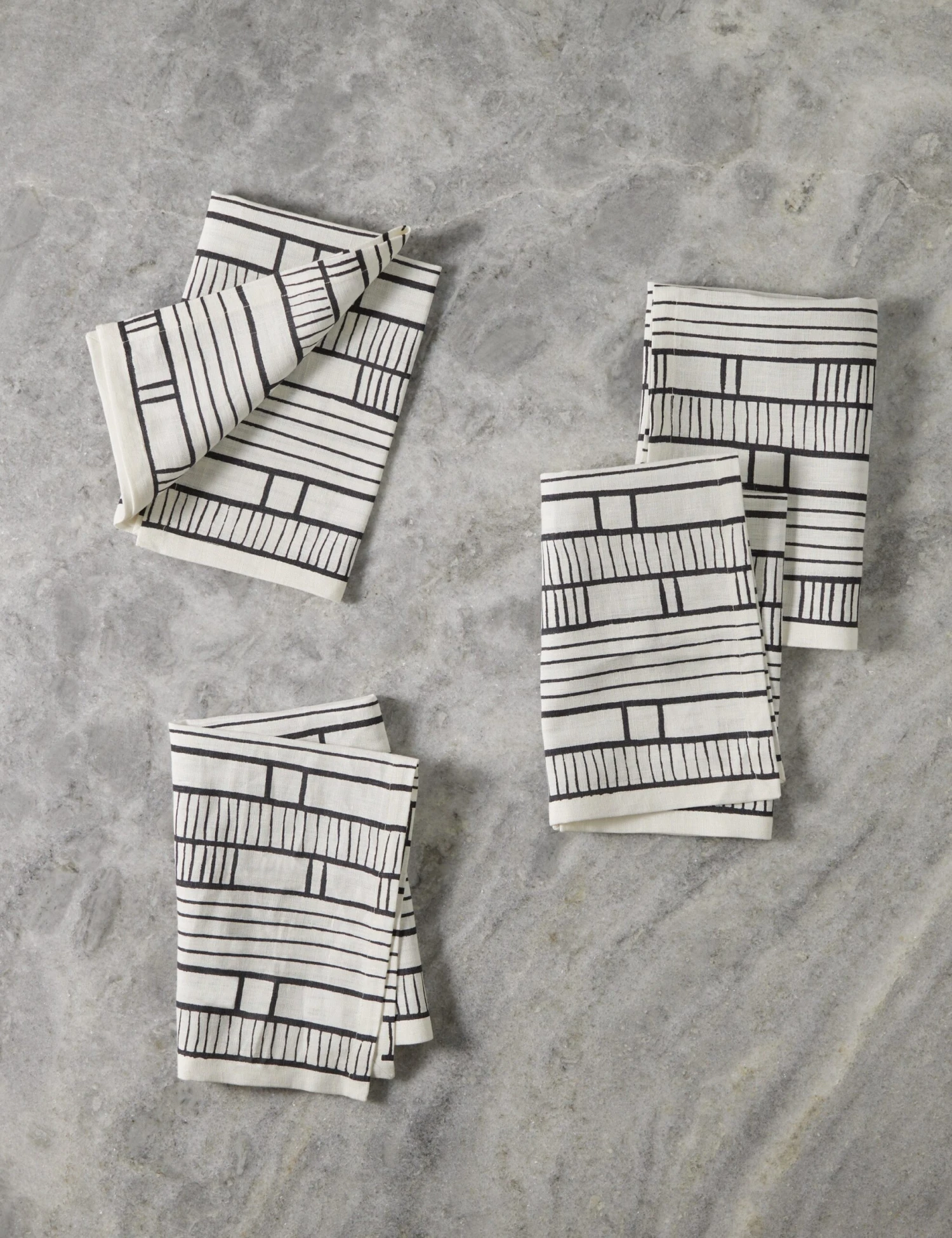 Sector Linen Napkins (Set Of 4) By Hadiya Williams 1 Sector Linen Napkins (Set Of 4) By Hadiya Williams