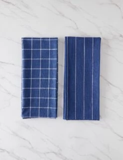 Simple Kitchen Towels (set Of 2) By Farmhouse Pottery -Home Furnishings Store SimpleKitchenTowels NavywithWhite 16264