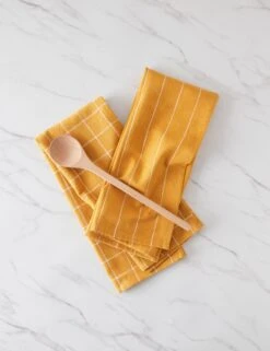 Simple Kitchen Towels (set Of 2) By Farmhouse Pottery -Home Furnishings Store SimpleKitchenTowels OchrewithWhite 16267