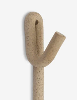 Leggy Long Wall Hook By SIN Ceramics -Home Furnishings Store SinCeramicsLeggyLongWallHook Speckled 5202