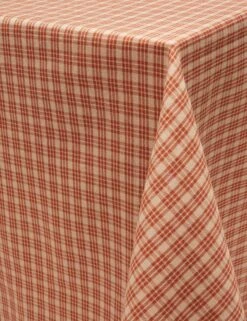 Katherine Plaid Tablecloth By Heather Taylor Home 13 Katherine Plaid Tablecloth By Heather Taylor Home -Home Furnishings Store TBL KATH SNA Katherine Plaid Sienna Tablecloth 3 1
