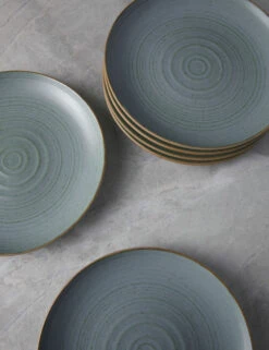 Nature Salad Plates (Set Of 6) By Thomas For Rosenthal -Home Furnishings Store ThomasNatureS 6SaladPlates Water 4568