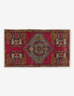 Vintage Turkish Mini Rug No. 109, 1'7" X 3'2"