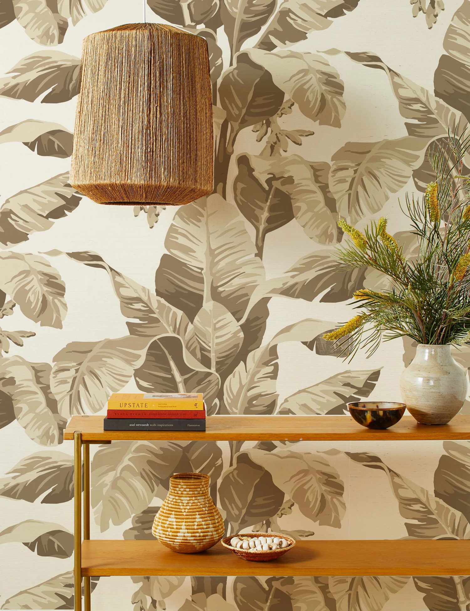 Pacifico Palm Grasscloth Wallpaper By Nathan Turner 2 Pacifico Palm Grasscloth Wallpaper By Nathan Turner - Image 2