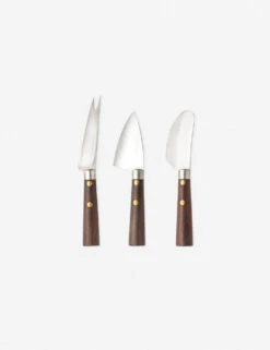 Rosewood Cheese Knive Set By Costa Nova