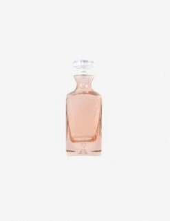 Decanter By Estelle Colored Glass -Home Furnishings Store ecdecanterblushpink501 1