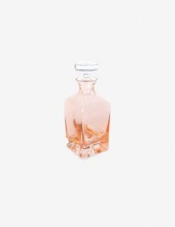 Decanter By Estelle Colored Glass -Home Furnishings Store ecdecanterblushpink501 2