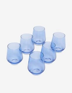 Stemless Wine Glass, (Set Of 6) By Estelle Colored Glass -Home Furnishings Store estelle stemware cobalt 314 2d3a126f 1877 48e7 a54f 431022b795c9